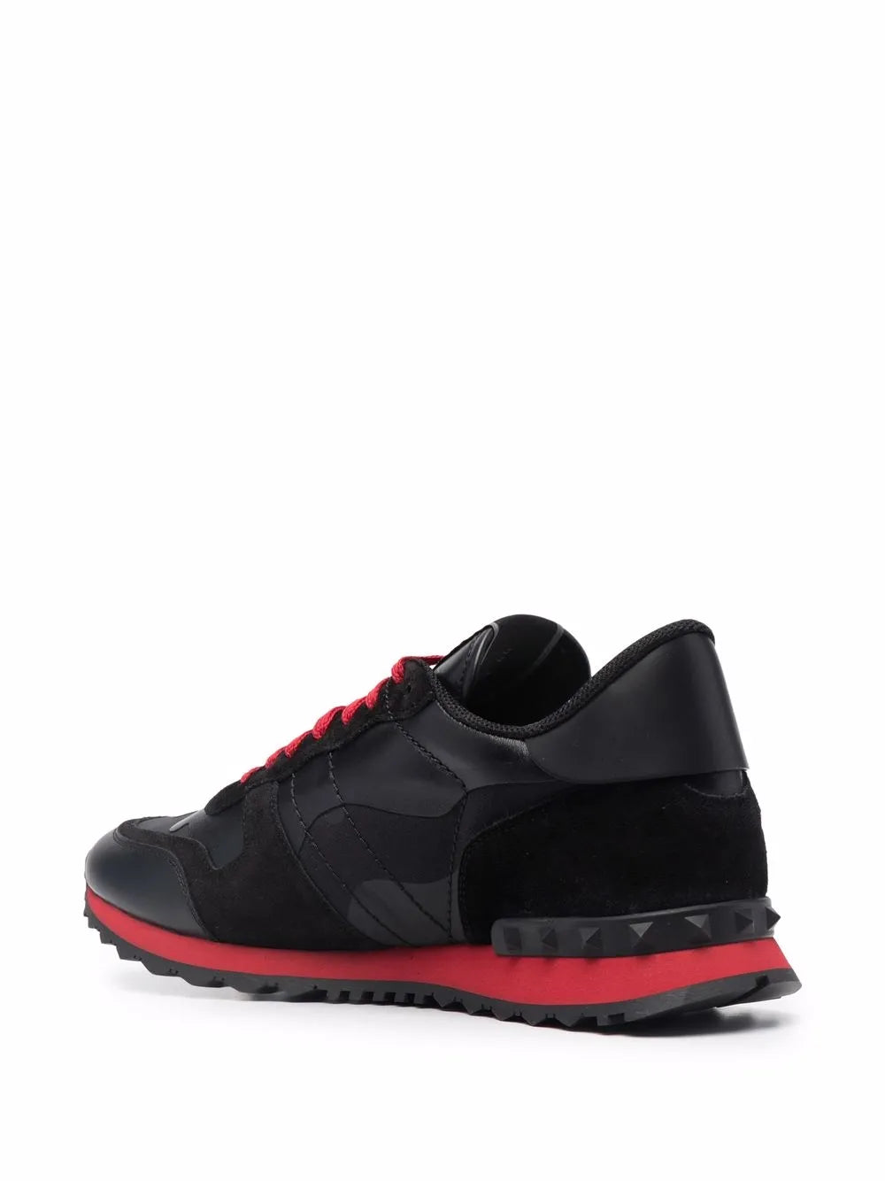 Valentino Garavani Camouflage Noir Rockrunner Sneakers