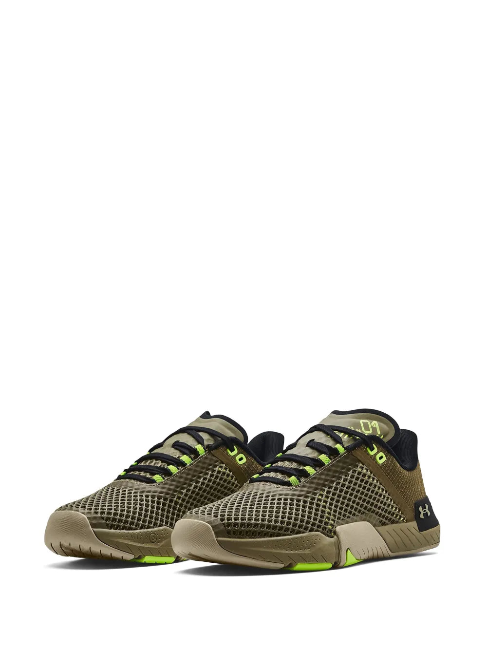 Under Armour Tribase Reign 4 Tent/Black/Khaki Sneakers