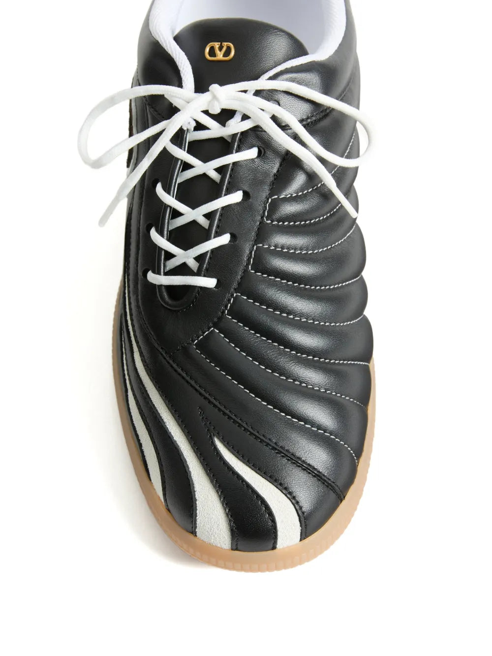 Valentino Garavani Kicky Panther-Patch Leather Sneakers