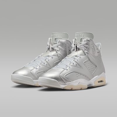 Air Jordan 6 Retro x Paris Saint-Germain Metallic Silver