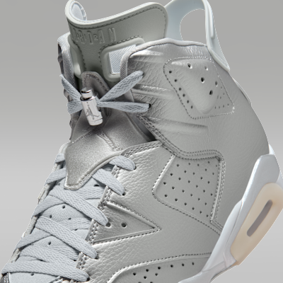 Air Jordan 6 Retro x Paris Saint-Germain Metallic Silver