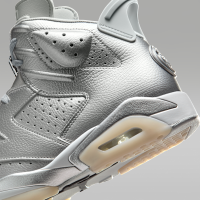 Air Jordan 6 Retro x Paris Saint-Germain Metallic Silver