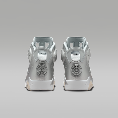 Air Jordan 6 Retro x Paris Saint-Germain Metallic Silver